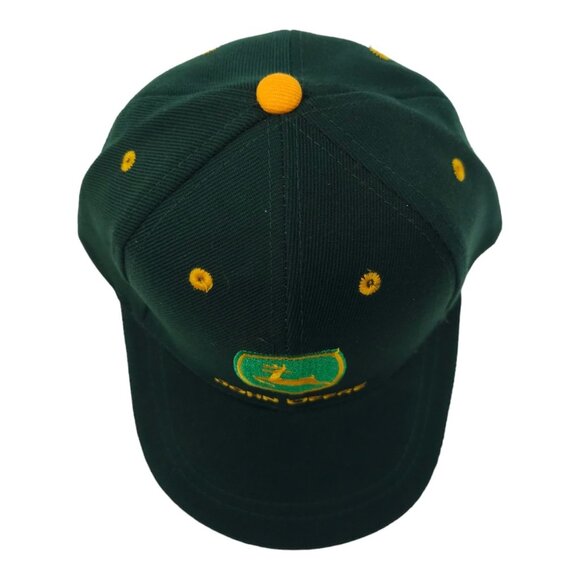 John Deere Embroidered Logo Youth Strapback Cap Wool Blend Baseball Hat NWOT - Picture 6 of 13